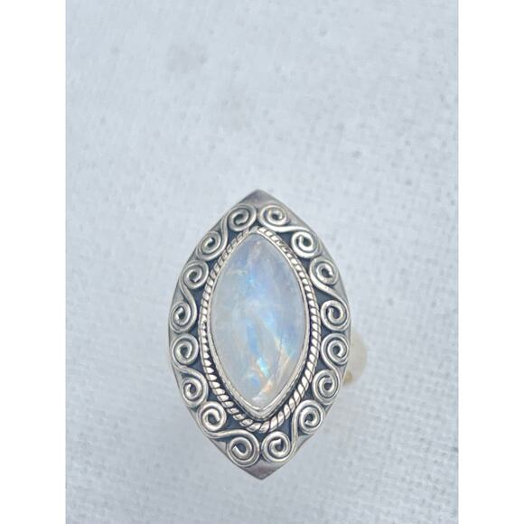 Doug Paulus Signed Moonstone Ring - Sterling Silver - Picture 4 of 4